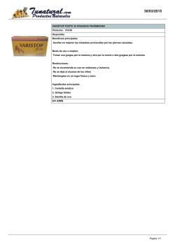 VARISTOP FORTE 30 GRAGEAS PHARMADAN Producto : 91236