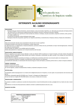 rc-110017 &ndash; detergente desengrasante alcalino - recicla