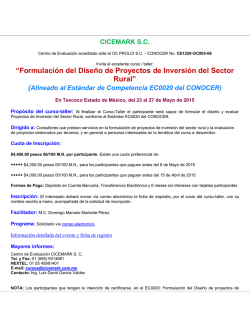 Alineado al Est&aacute;ndar de Competencia EC0020 del