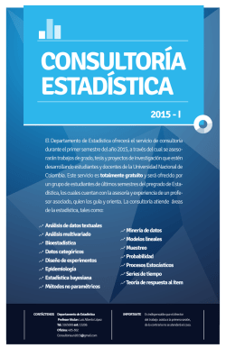 2015 - I - Universidad Nacional de Colombia