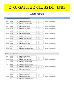 CTO. GALLEGO CLUBS DE TENIS