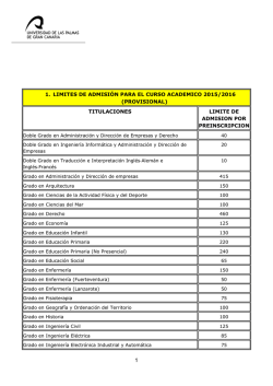 1. limites de admisi&oacute;n para el curso academico 2015/2016