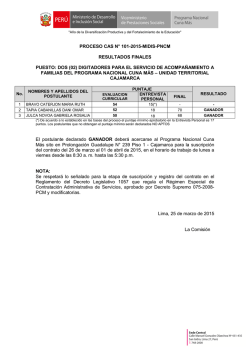 INFORME N&ordm;0171-2009