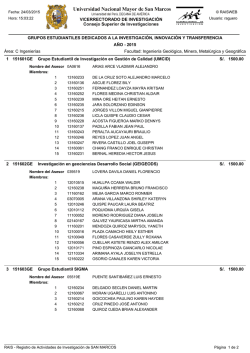GRUPOS ESTUDIANTILES DEDICADOS A LA INVESTIGACI&Oacute;N