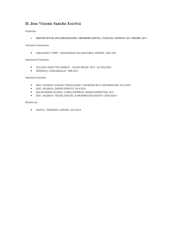 D. Jose Vicente Sancho Escriv&aacute;