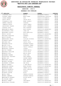 "REYNA DE LAS AMERICAS"