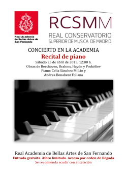 Recital de piano