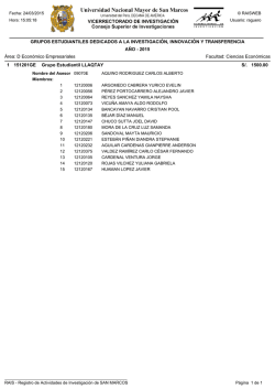 GRUPOS ESTUDIANTILES DEDICADOS A LA INVESTIGACI&Oacute;N