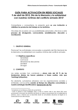 GU&Iacute;A PARA ACTIVACI&Oacute;N EN REDES SOCIALES