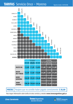 Descargar horarios y tarifas Once