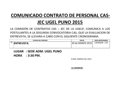 comunicado contrato de personal cas