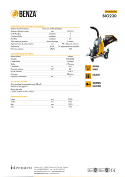 Ficha T. TRITURADORA BIO230