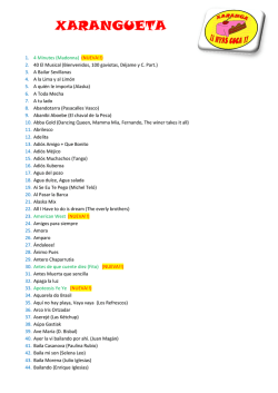 XARANGUETA _&Iacute;ndice - Xaranga Nyas Coca