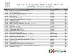 REGISTRO CONTRATISTAS CIUDAD ESTADO