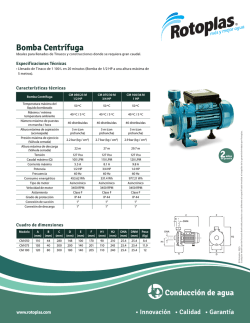 Bomba Centr&iacute;fuga