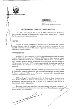 sentencia del tribunal constitucional