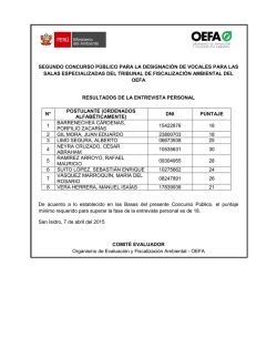 SEGUNDO CONCURSO P&Uacute;BLICO PARA LA