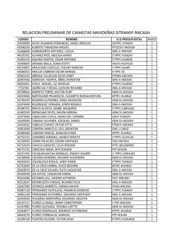 relacion preliminar de canastas navide&ntilde;as sitramip ancash