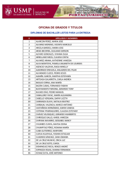 OFICINA DE GRADOS Y TITULOS