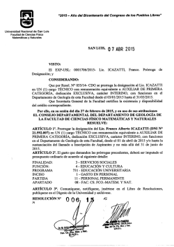 "2015- A&ntilde;o del Bicentenario del Congreso de los Pueblos Libres