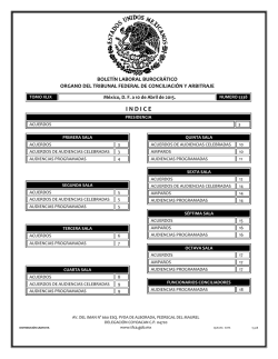 10 - Tribunal Federal de Conciliaci&oacute;n y Arbitraje