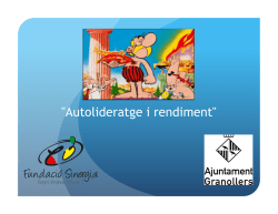 "Autolideratge i rendiment"