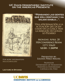 UC Davis Hemispheric Institute on the Americas Presents:
