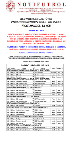 Descargar  - Liga Vallecaucana de F&uacute;tbol