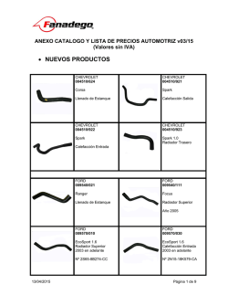 &bull; NUEVOS PRODUCTOS