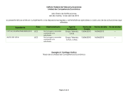 14 Abril 2015 - Instituto Federal de Telecomunicaciones