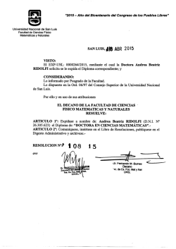 "2015- A&ntilde;o del Bicentenario del Congreso de los Pueblos