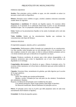 Presentacion medicamentos