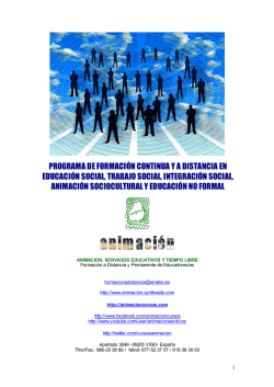 Catalogo cursos educacion social