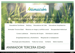 Curso animador Personas Mayores