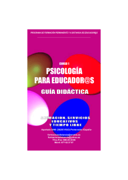 Curso Psicologia para Educadores. Guia Didactica