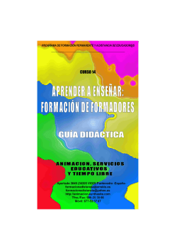 Curso Aprender a Ense&ntilde;ar. Guia Didactica
