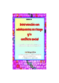 Curso Intervencion con adolescentes en riesgo. Guia Didactica