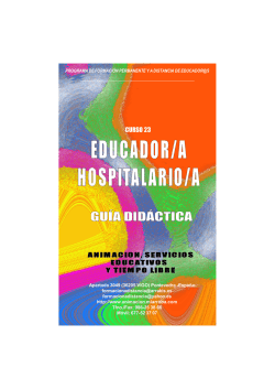 Curso Educador Hospitalario. Guia Didactica