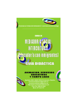 Curso Mediador Intercultural. Guia Didactica