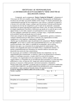 Deslinde Rocky Ciudad de Piriapolis 2016