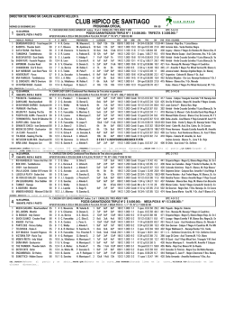 Volante Carrera - Club H&iacute;pico de Santiago