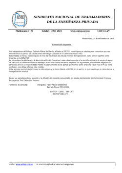 sindicato nacional de trabajadores de la ense&ntilde;anza privada