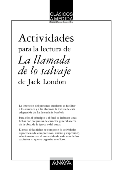 La llamada de lo salvaje - Anaya Infantil y Juvenil