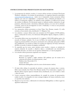 Instrucciones para los autores - Revista Antropolog&iacute;as del Sur