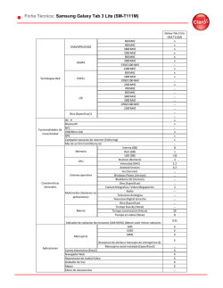 Ficha T&eacute;cnica: Samsung Galaxy Tab 3 Lite (SM-T111M)