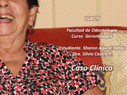 Caso Cl&iacute;nico Geronto Alba Luz