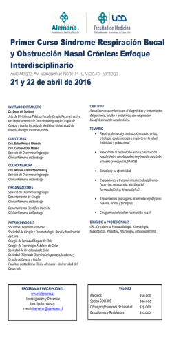 Par ver Afiche pinche Aqui - Sociedad Chilena de Otorrinolaringolog&iacute;a