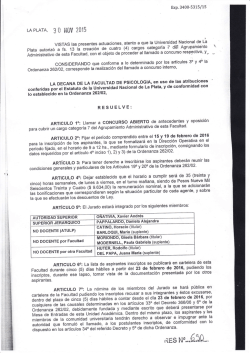 RESUELVE: &ntilde;&iacute;onlono suPERloR - Universidad Nacional de La Plata