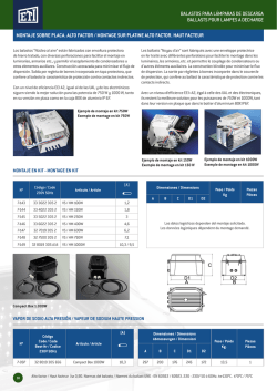 MONTAJE SOBRE PLACA. ALTO FACTOR / MONTAGE