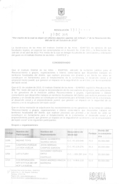 HUcy&ntilde;N&ntilde; - Instituto Distrital de las Artes